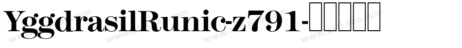YggdrasilRunic-z791字体转换