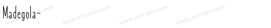 Madegola字体转换