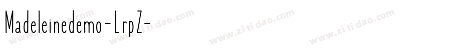 Madeleinedemo-LrpZ字体转换