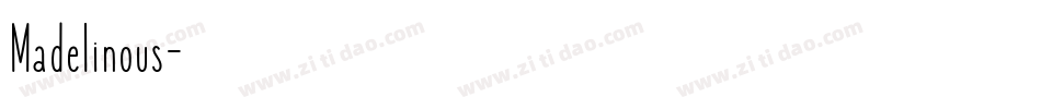 Madelinous字体转换