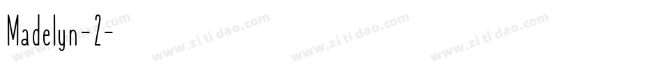 Madelyn-2字体转换