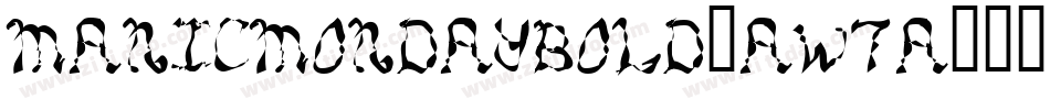 ManicMondayBold-aw7a字体转换