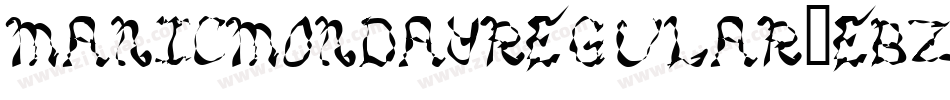 ManicMondayRegular-EBzr字体转换