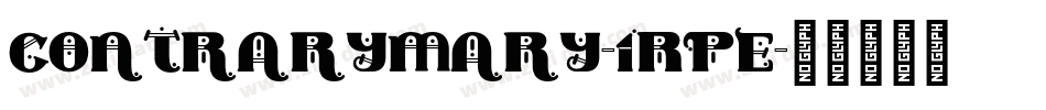 ContraryMary-1Rpe字体转换