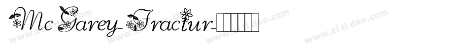 McGarey-Fractur字体转换
