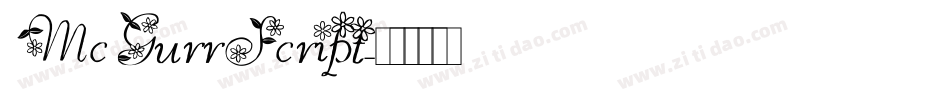 McGurrScript字体转换