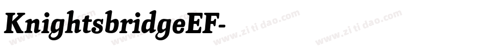 KnightsbridgeEF字体转换