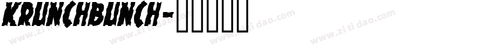 KRUNCHBUNCH字体转换
