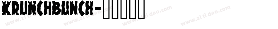 KRUNCHBUNCH字体转换