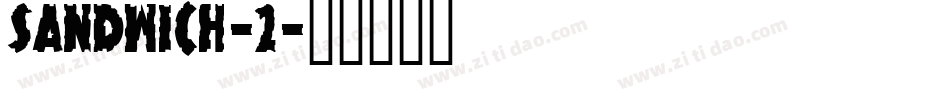sandwich-2字体转换
