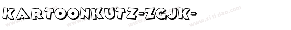 Kartoonkutz-ZGjK字体转换