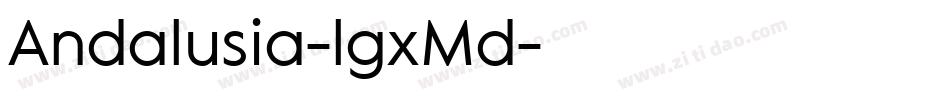 Andalusia-lgxMd字体转换