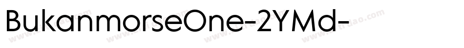 BukanmorseOne-2YMd字体转换