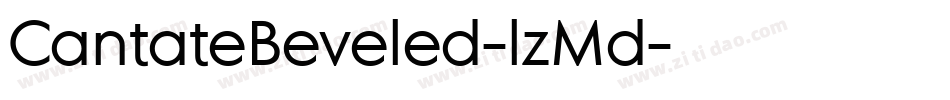 CantateBeveled-lzMd字体转换