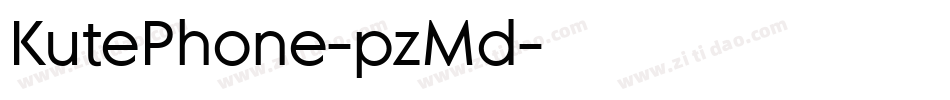 KutePhone-pzMd字体转换