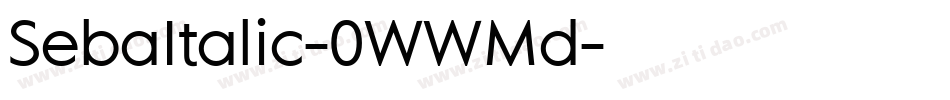 SebaItalic-0WWMd字体转换