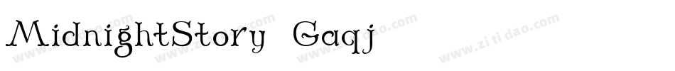 MidnightStory-1Gaqj字体转换