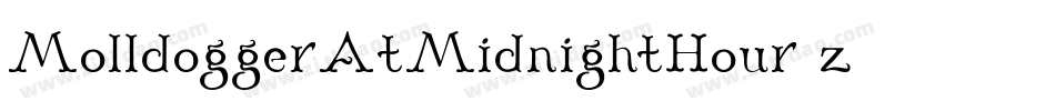 MolldoggerAtMidnightHour-z773字体转换