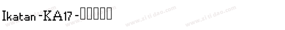 Ikatan-KA17字体转换