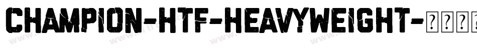 Champion-HTF-Heavyweight字体转换