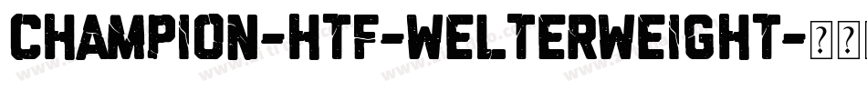 Champion-HTF-Welterweight字体转换