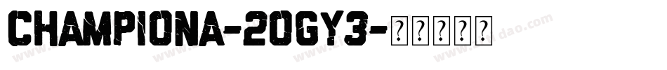 Championa-2OgY3字体转换