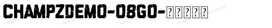 ChampzDemo-O8gO字体转换