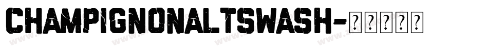 champignonaltswash字体转换