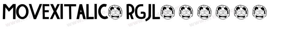 MoveXItalic-RGjl字体转换