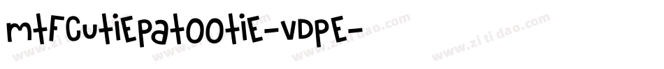 MtfCutiePatootie-vdpE字体转换