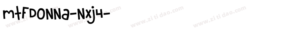 MtfDonna-nXJ4字体转换