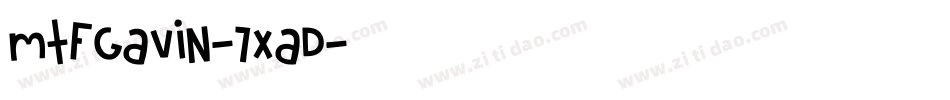 MtfGavin-7XAD字体转换