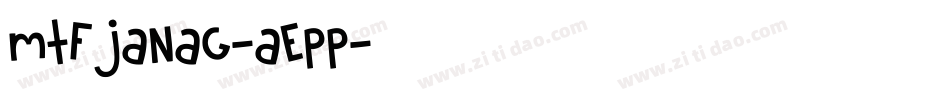 MtfJanag-AEpp字体转换