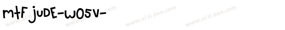 MtfJude-W05v字体转换