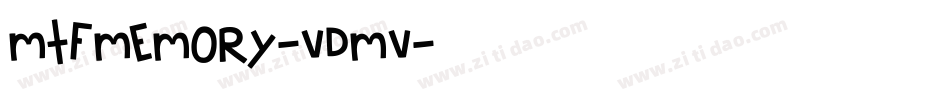 MtfMemory-VdmV字体转换