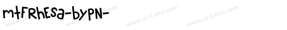 MtfRhesa-BYPn字体转换