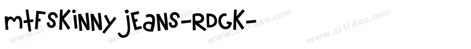 MtfSkinnyJeans-rdGK字体转换