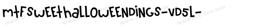 MtfSweetHalloweenDings-vd5L字体转换