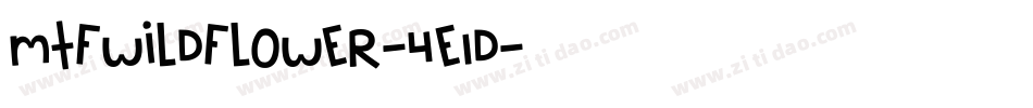 MtfWildflower-4e1D字体转换