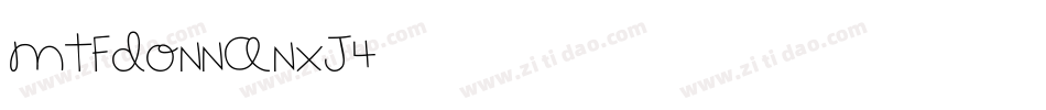 MtfDonna-nXJ4字体转换