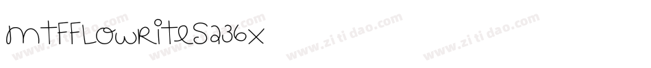 MtfFlowrites-236X字体转换