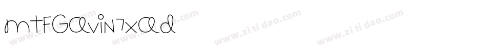 MtfGavin-7XAD字体转换