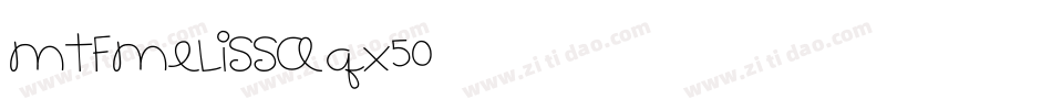 MtfMelissa-qx50字体转换