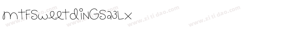 MtfSweetDings-23lX字体转换