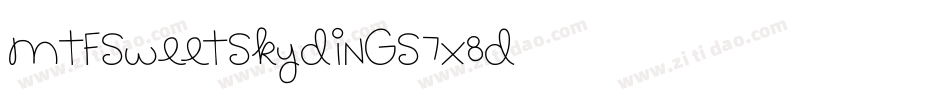 MtfSweetSkyDings-7X8D字体转换