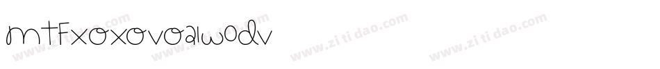 MtfXoxovo21-W0dv字体转换