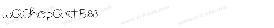 WachopArt-B183字体转换