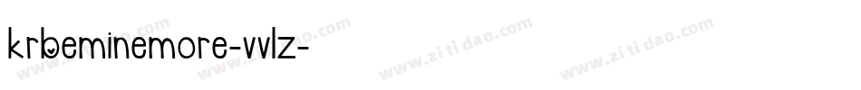 KrBeMineMore-vv1Z字体转换