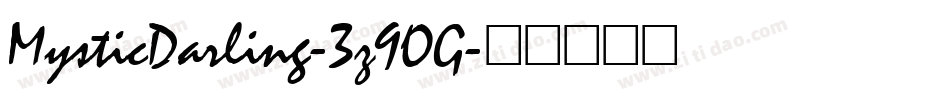 MysticDarling-3z9OG字体转换