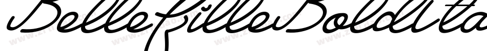 BelleFilleBoldItalic-owMKB字体转换